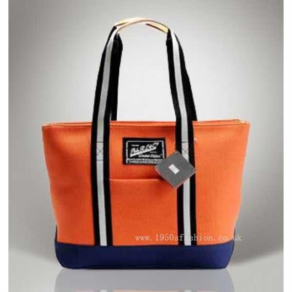 Ralph Lauren Polo Chic Canvas Handbag Orange(Tearful treatment,Experience,Clearance ,pointed collar) Ralph Lauren Polo Chic Canvas Handbag Orange(Tearful treatment,Experience,Clearance ,pointed collar)